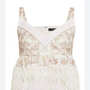 BCBGMAXAZRIA Embroidered Tank Top